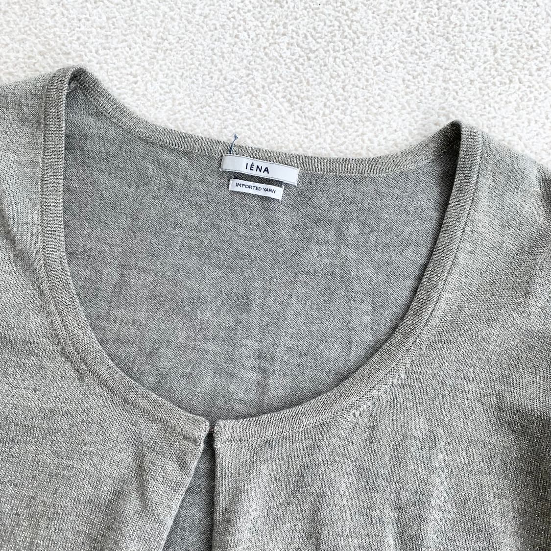 여리핏 ♥ 그레이 글리터 후크 7부 가디건 상품이미지2