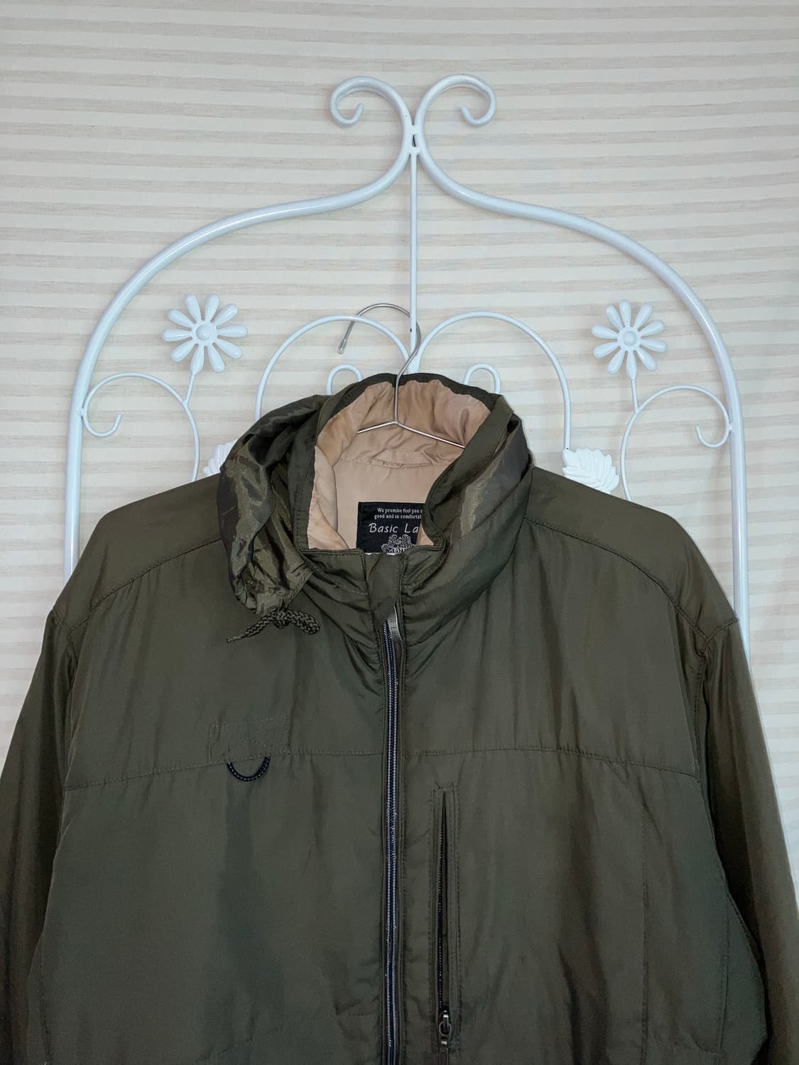 빈티지 카키 패딩 y2k 스트릿 갸루 펑키 일본빈티지517  상품이미지3