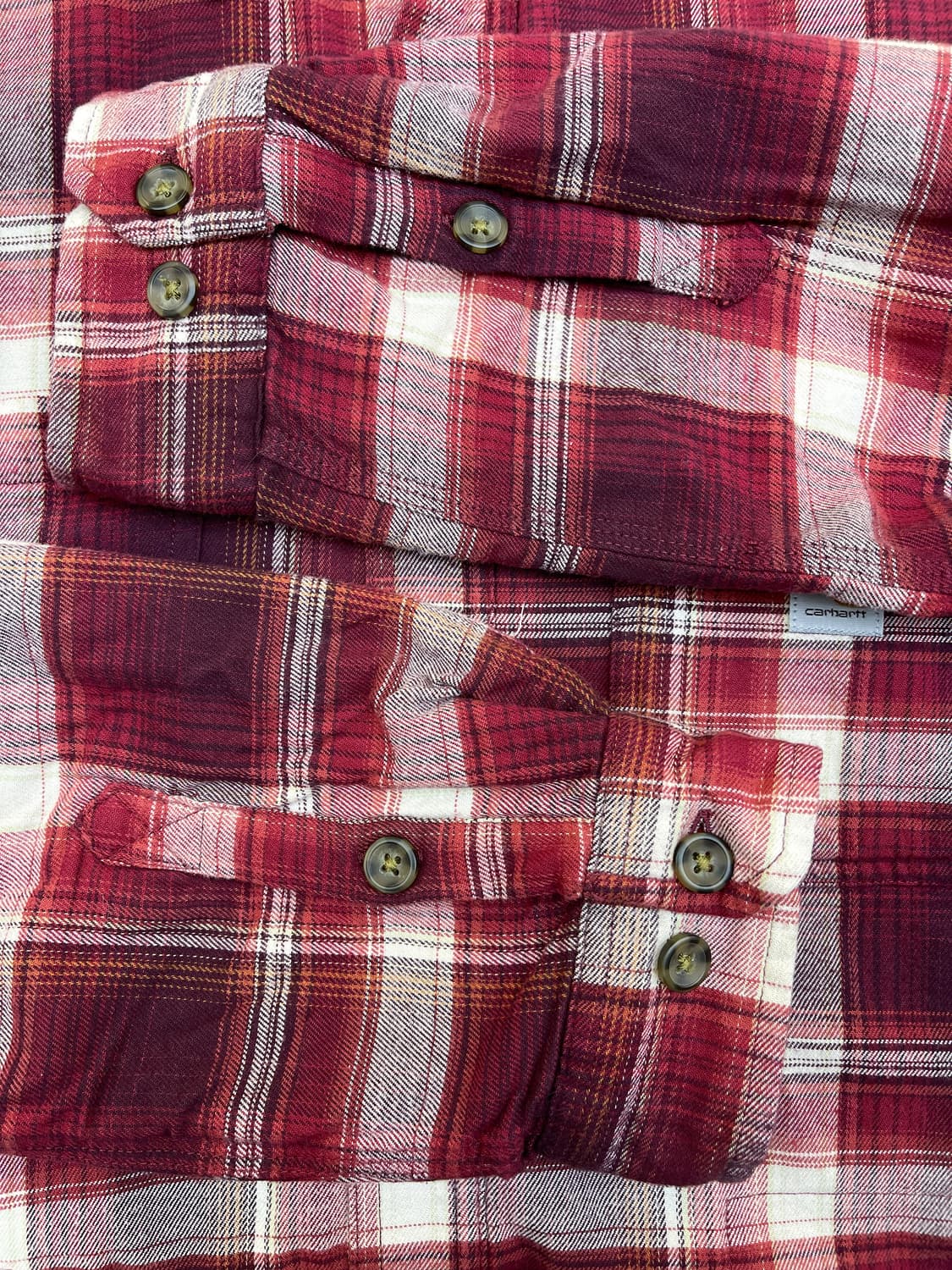 칼하트 러그드 플렉스 플란넬 체크 셔츠 상품이미지6