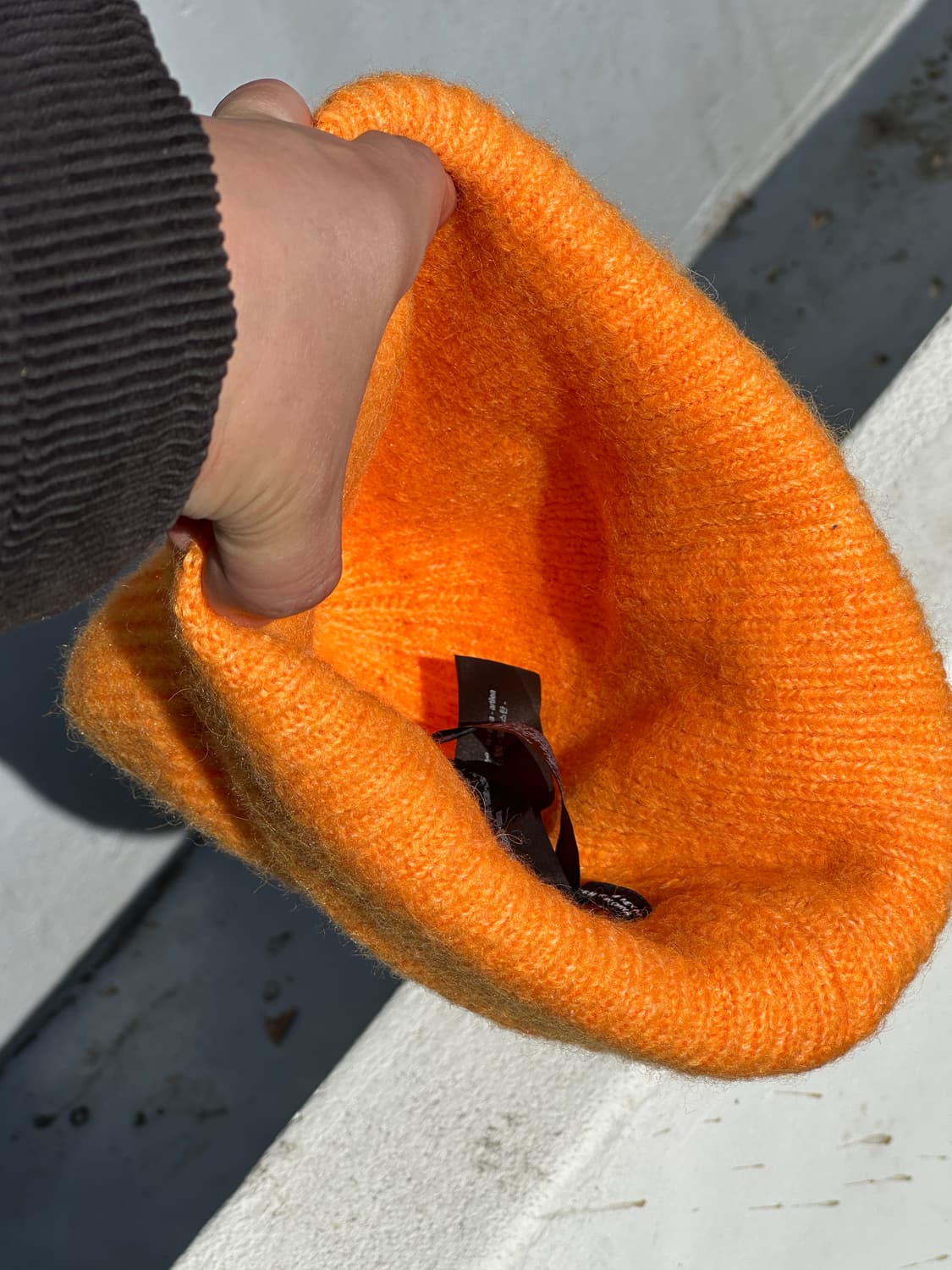 [F] 자라 오렌지 옐로우 비니 모자 상품이미지5