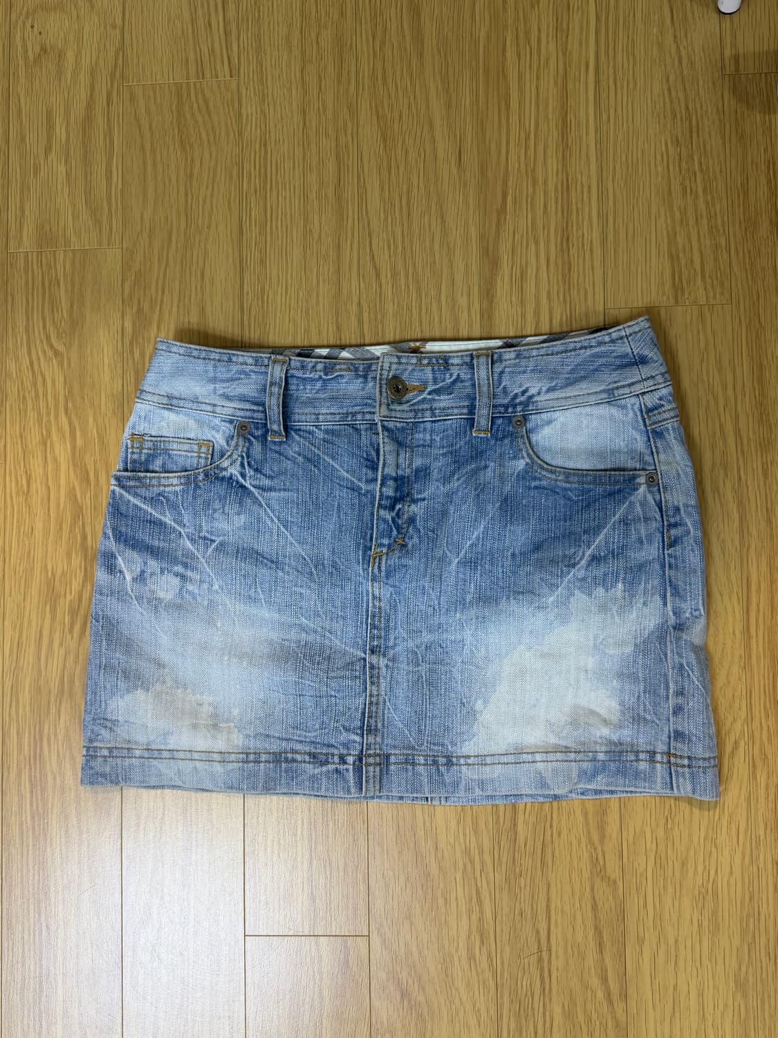빈티지 버버리 데님 미니 스커트 상품이미지1