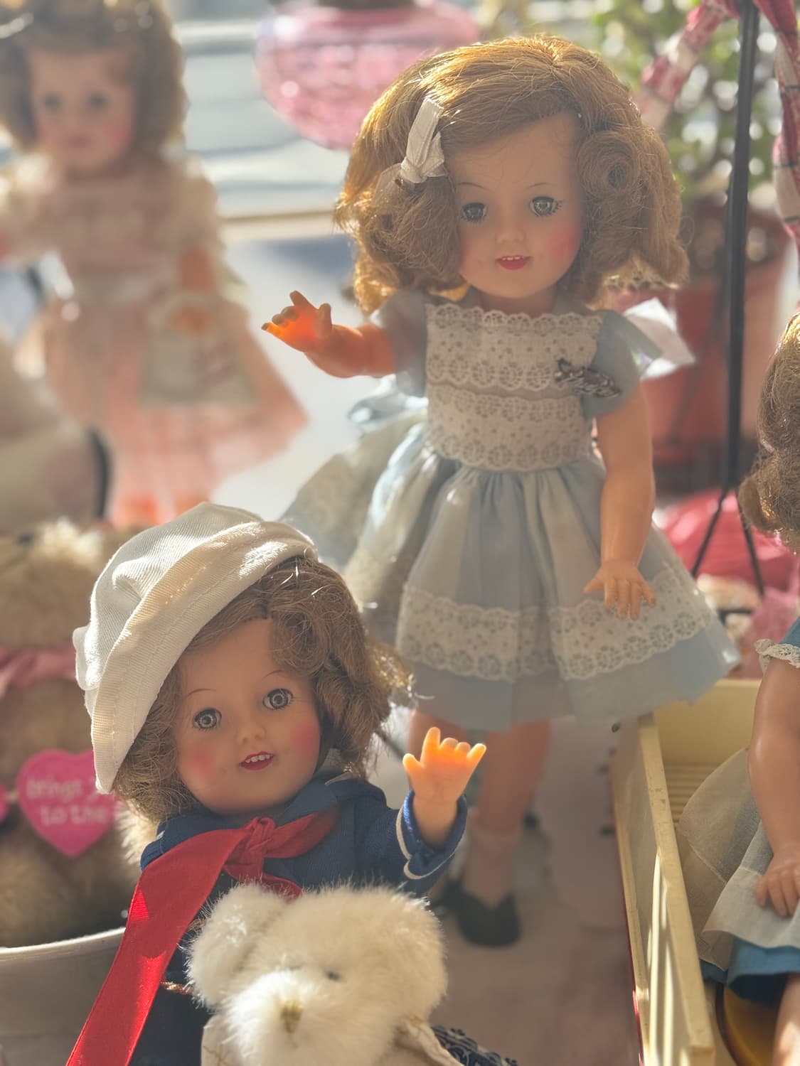 1930 셜리템플 미국빈티지 인형/스카이블루 원피스 상품이미지2