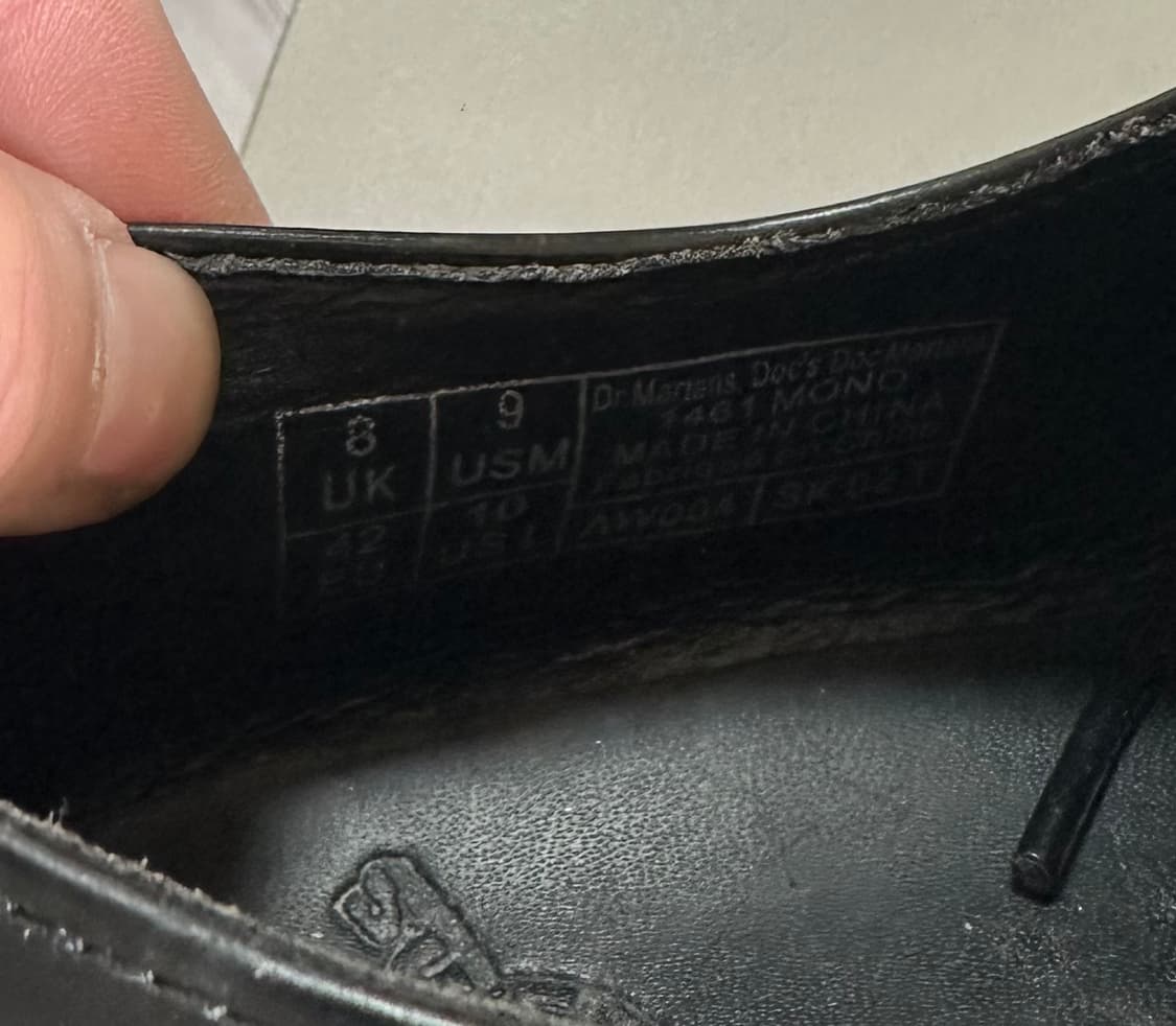 닥터마틴1461 모노 블랙270 (9US) 상품이미지7