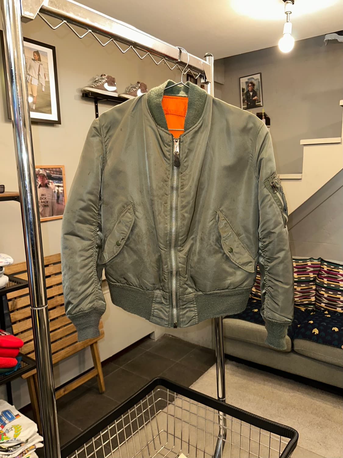 90’s Alpha Industries Ma-1 USA flight 상품이미지4