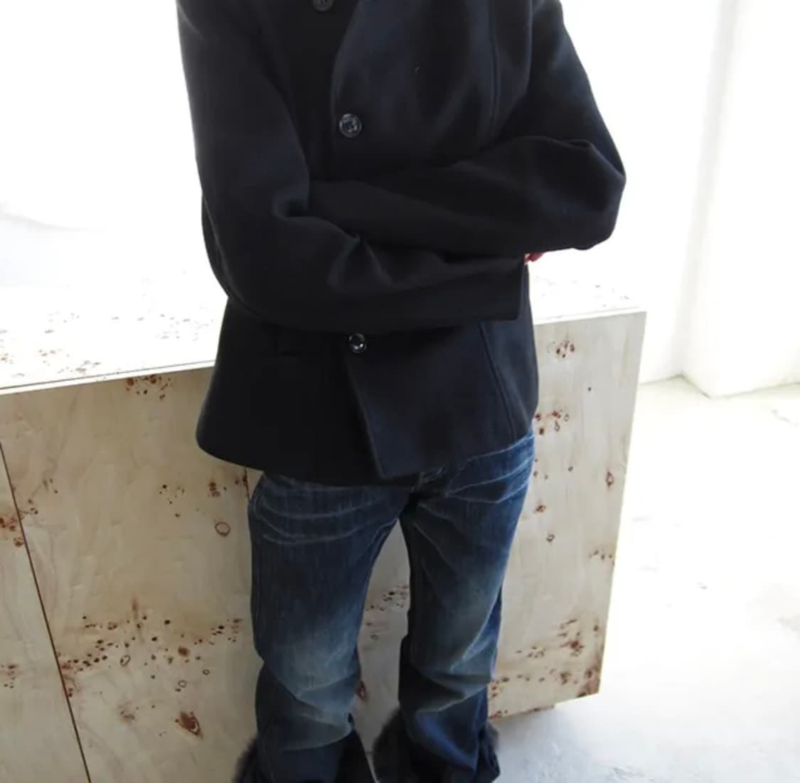 하이넥 버튼 자켓 상품이미지3