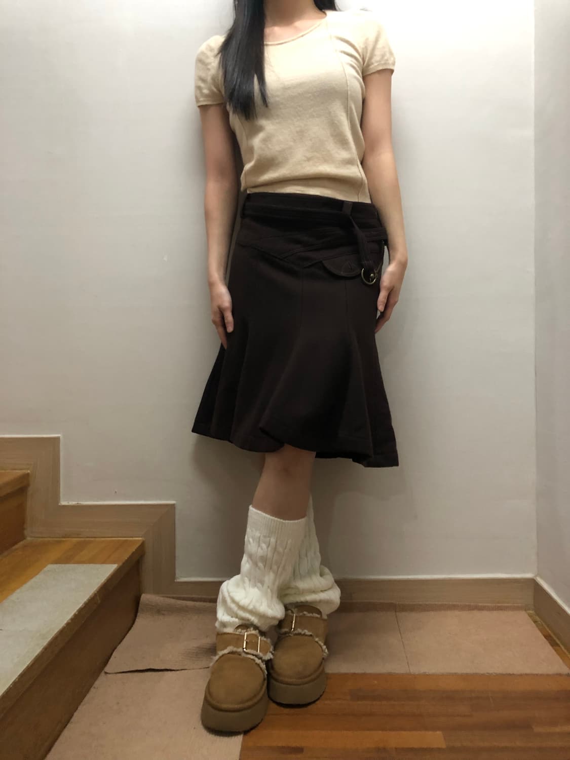 빈티지 베이지 니트 상품이미지2