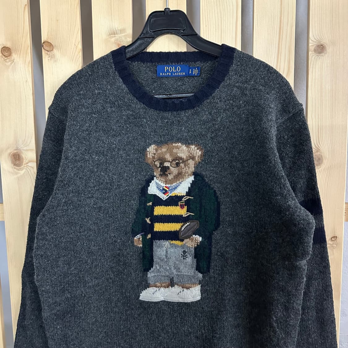 (M) 폴로 랄프로렌 50주년 해리포터 폴로 베어 그레이 니트 상품이미지3