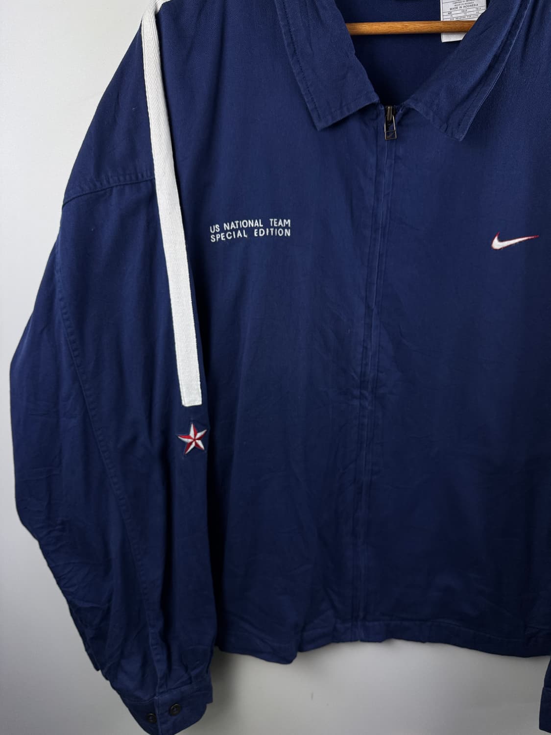 90S 나이키 U.S 올드스쿨 네이비 집업1747 상품이미지4