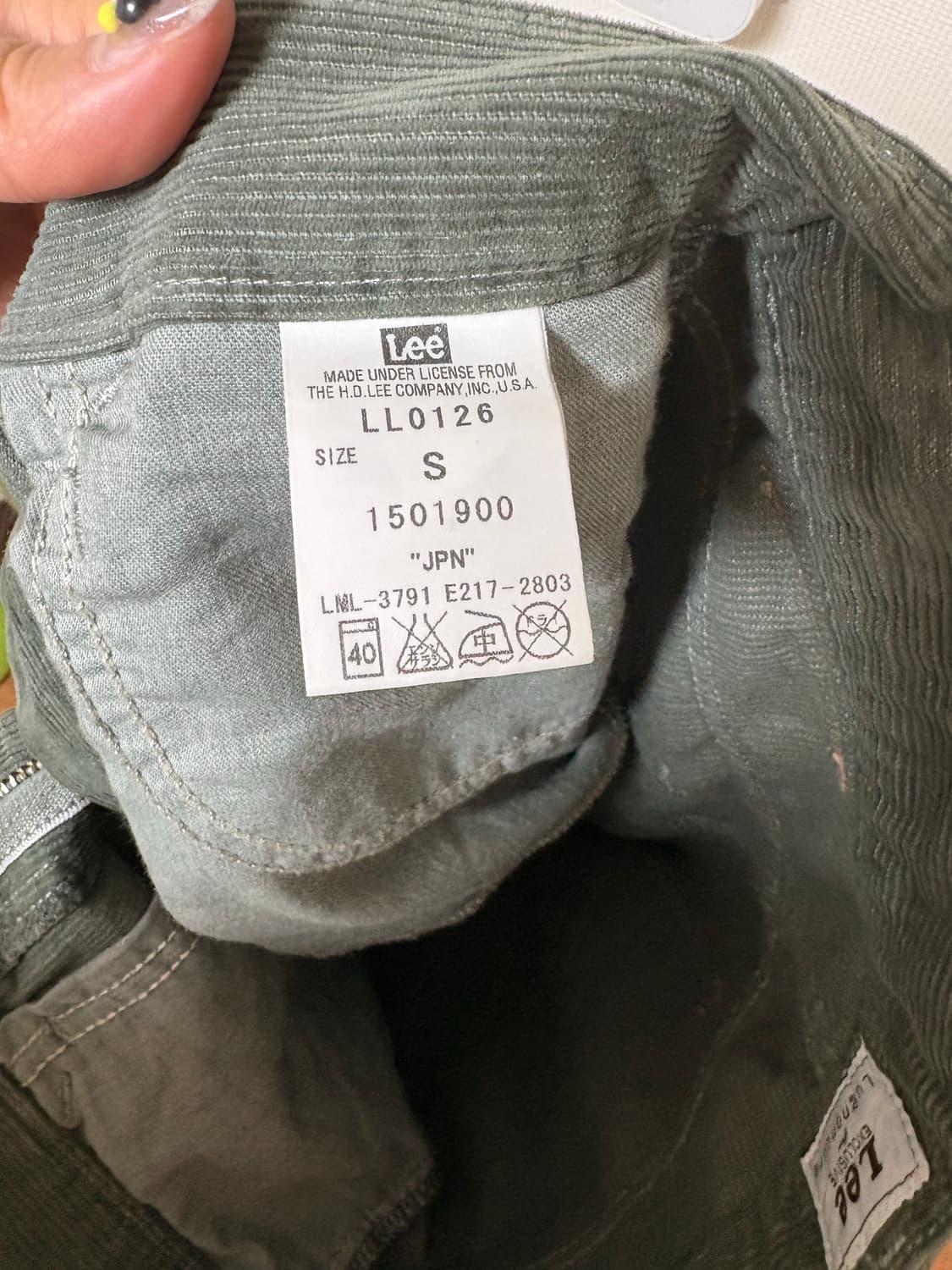 Lee 코듀로이 스커트 상품이미지4