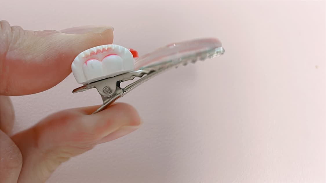 귀여운 헬로키티 수제 머리삔 상품이미지2