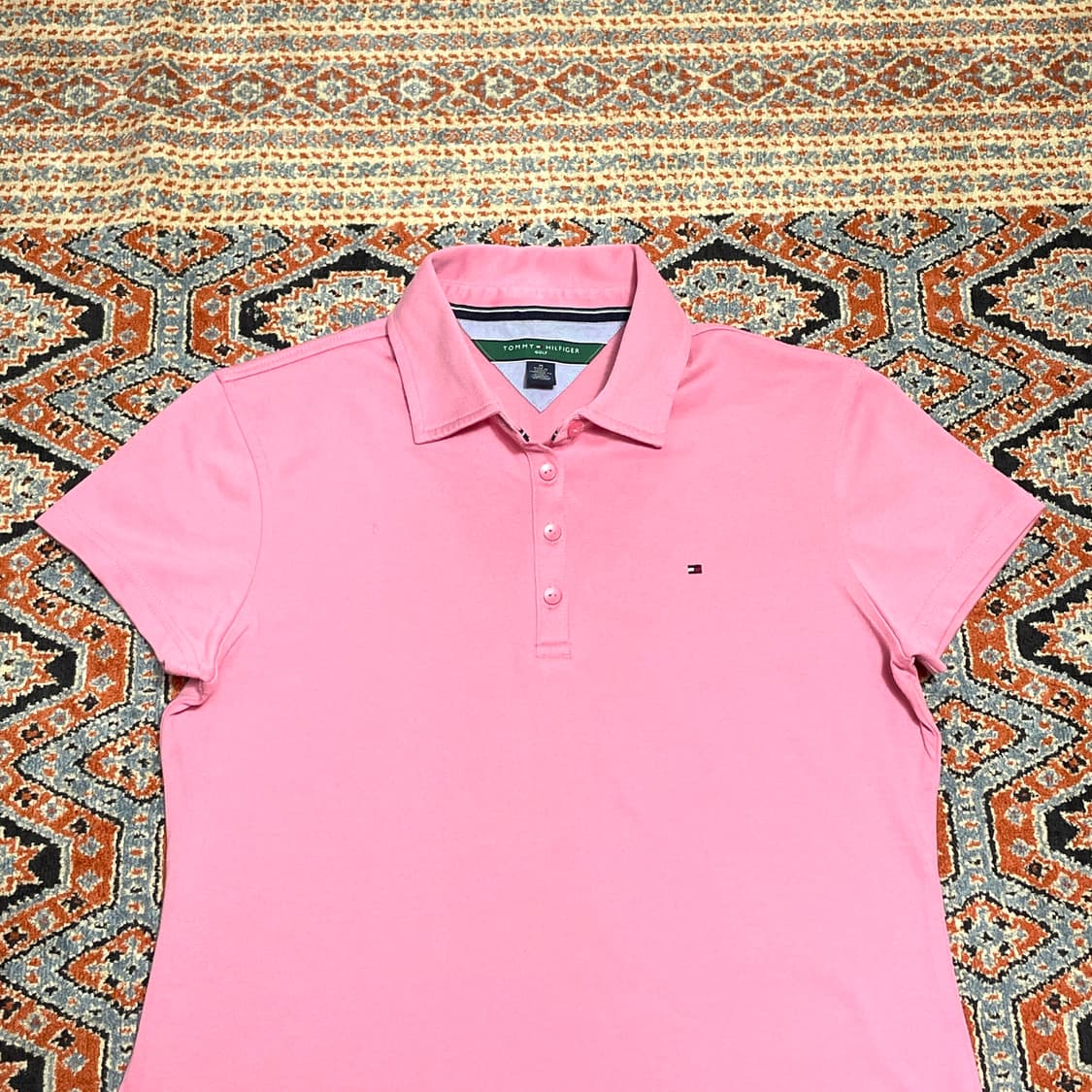 타미힐피거 골프 핑크 카라티셔츠 여성M 상품이미지2