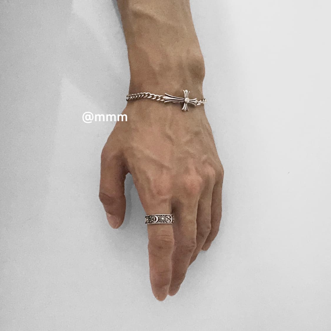 (Unisex) 빅 크로스 체인팔찌 상품이미지4