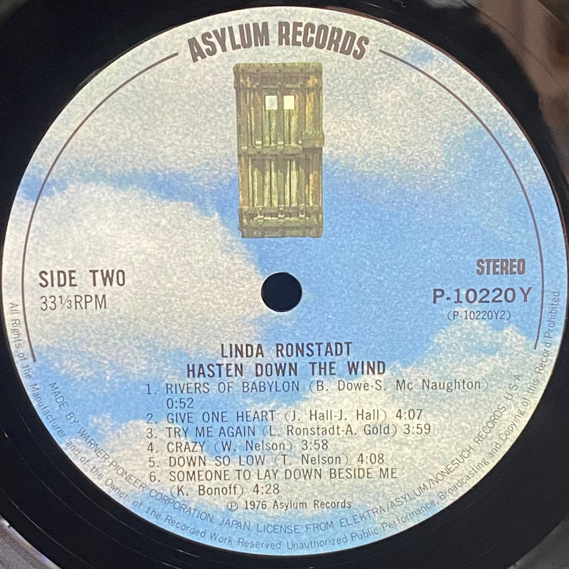 (LP) Linda Ronstadt -Hasten Down The 상품이미지5