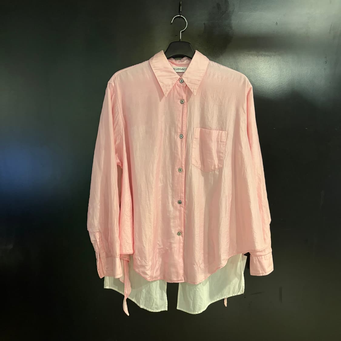 아워레가시 밑단 레이어드 셔츠 상품이미지1