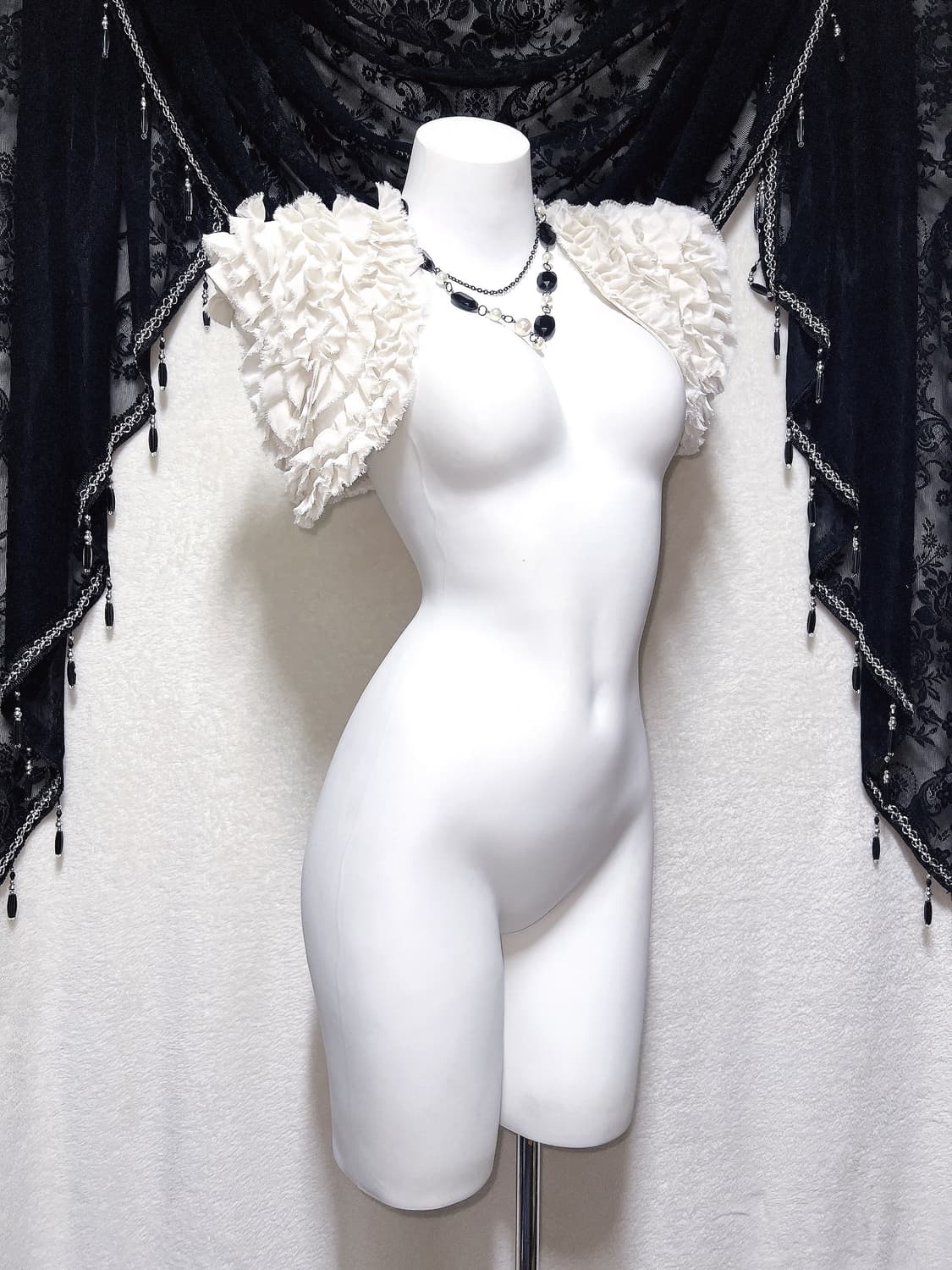 로맨틱고딕 히메갸루 로걀 프릴 쉬폰볼레로 가디건 베스트 페어리 달천 상품이미지4