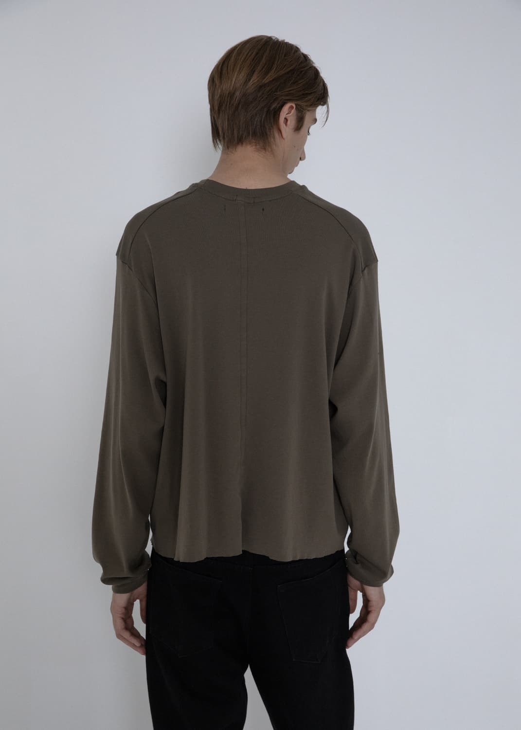 innir 이니어 COTTON RIB CROPPED LONG SLEEVE 상품이미지4