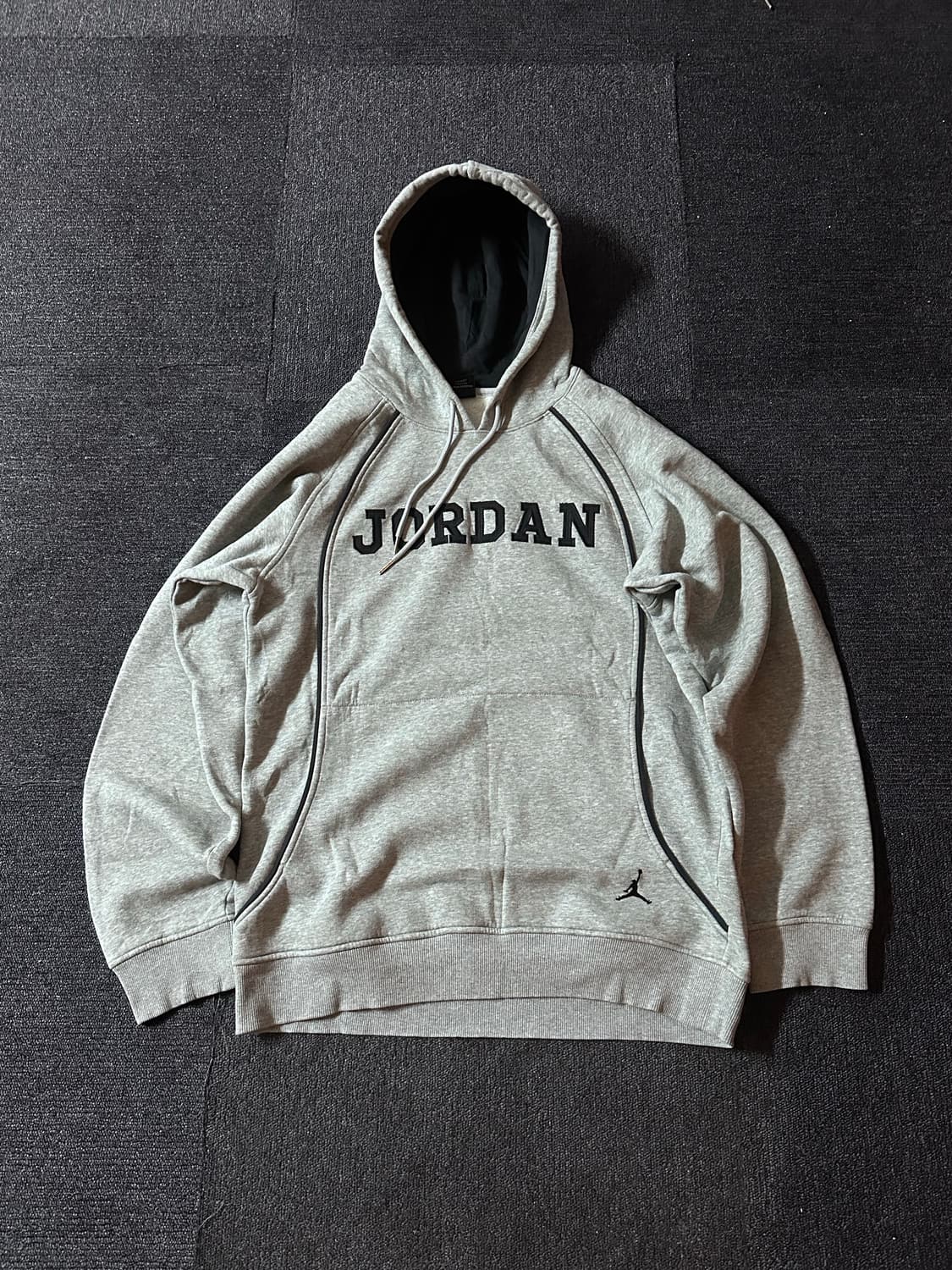 Jordan Classic Fleece 풀오버 블랙파이핑 후드티 상품이미지2