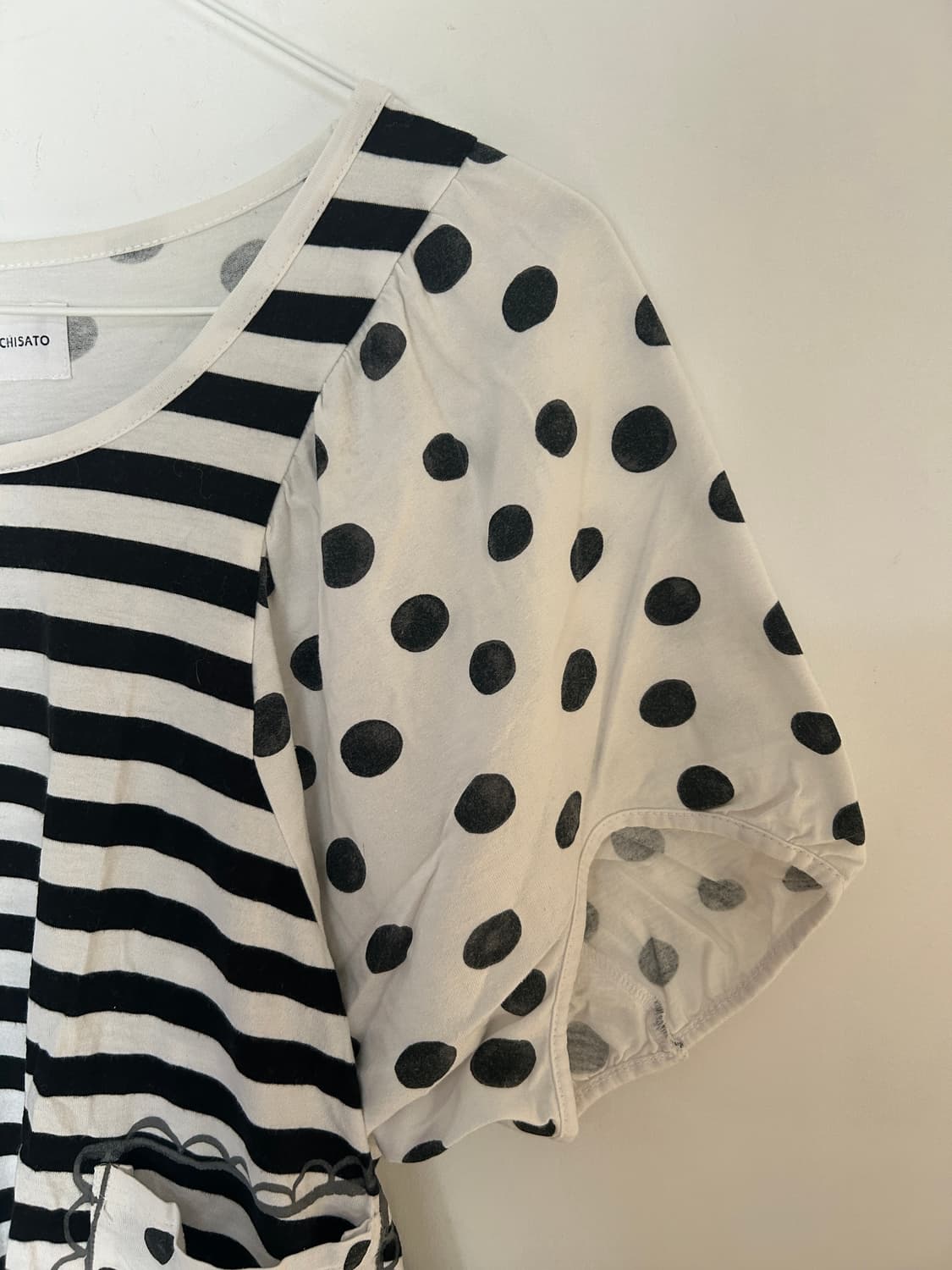 츠모리치사토 땡땡이 티셔츠  상품이미지2