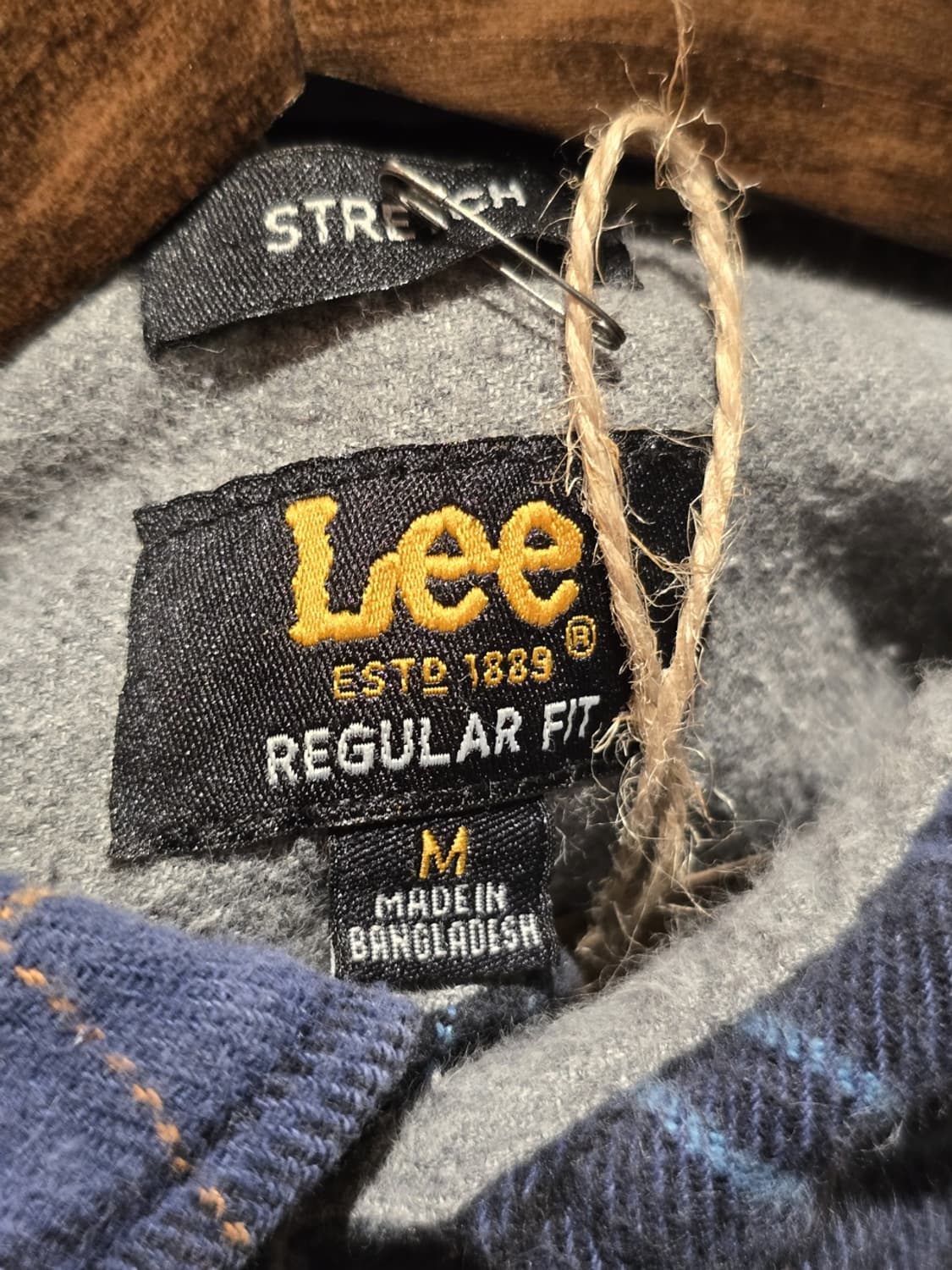 Lee Blue Plaid Flannel Shirt 상품이미지6