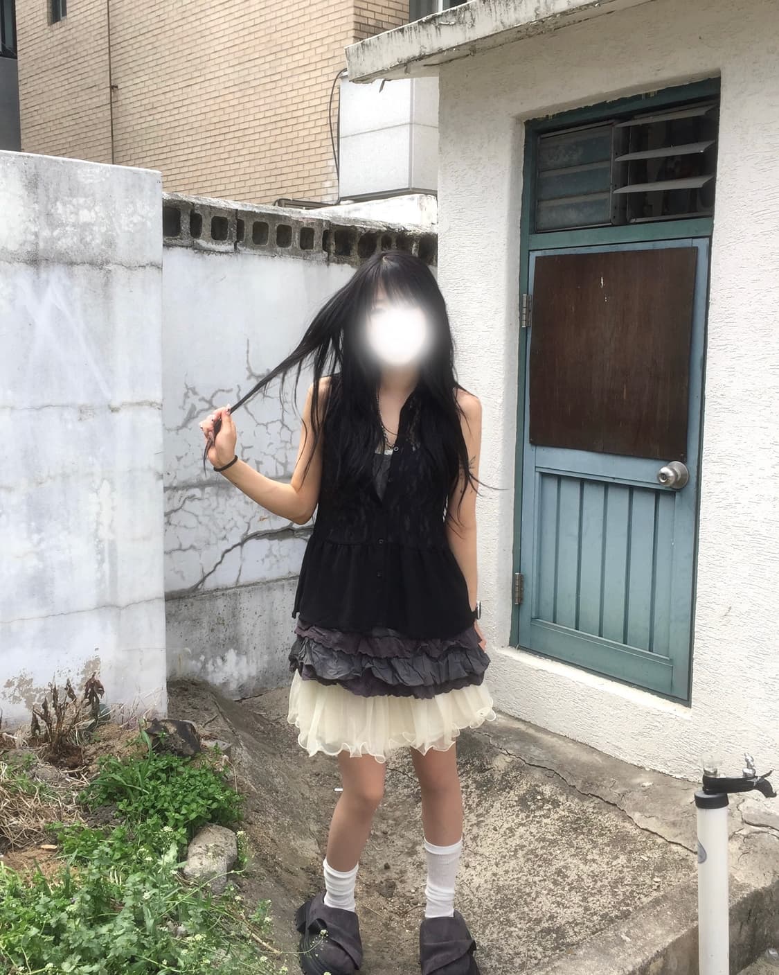 빈티지 다크 캉캉 코디세트 상품이미지4