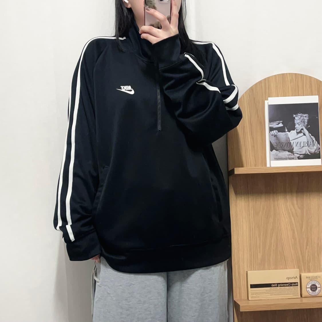 [정품] 나이키 블랙 푸츄라 반집업 져지 [ XL ] 상품이미지2