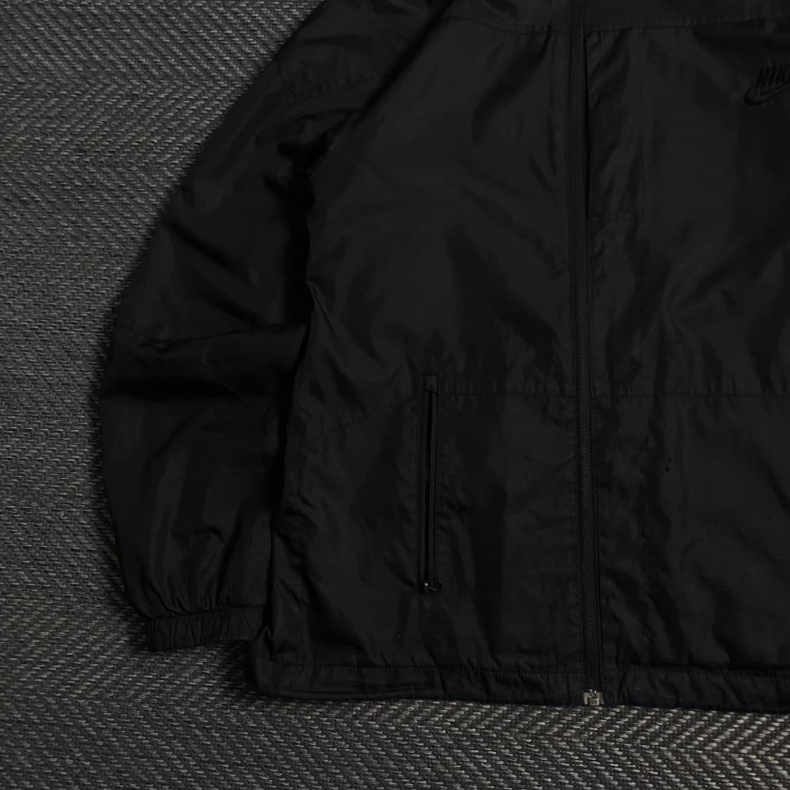 00s 나이키 올드스쿨 블랙 스우시 자수 로고 윈드 바람막이 y 3988 상품이미지4