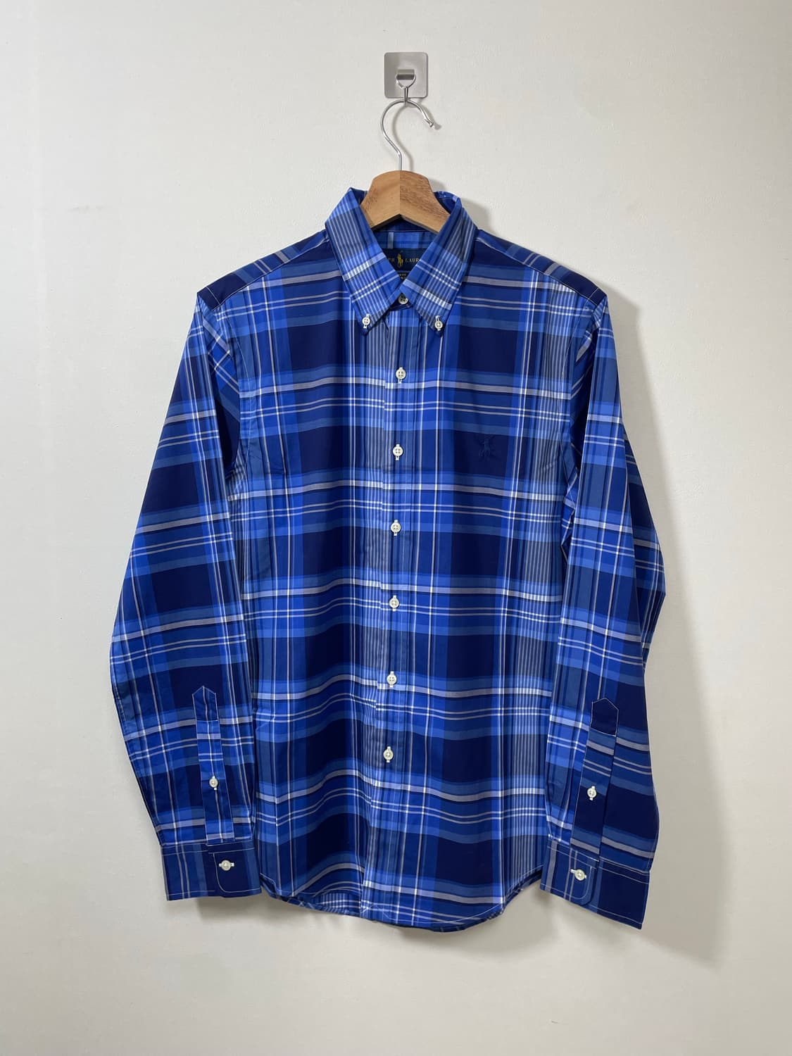 폴로Polo 블루체크 셔츠 S - S22  상품이미지1