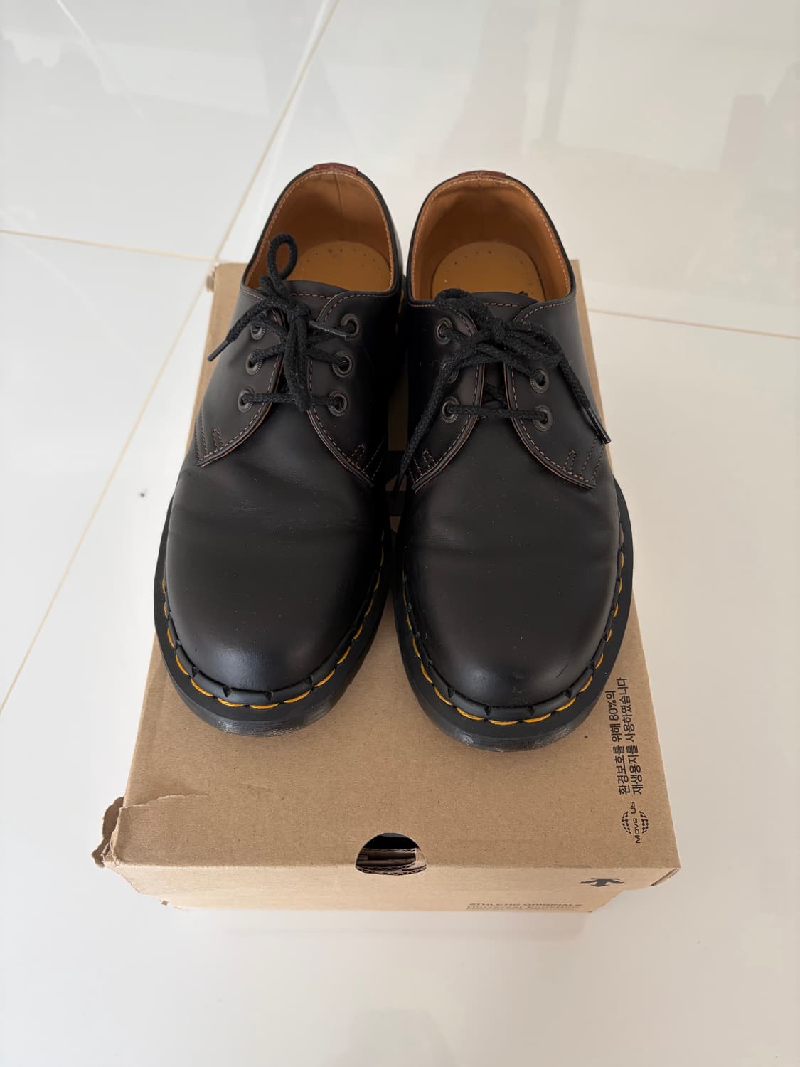 닥터마틴 1461 아브루쪼 브라운 블랙 상품이미지1