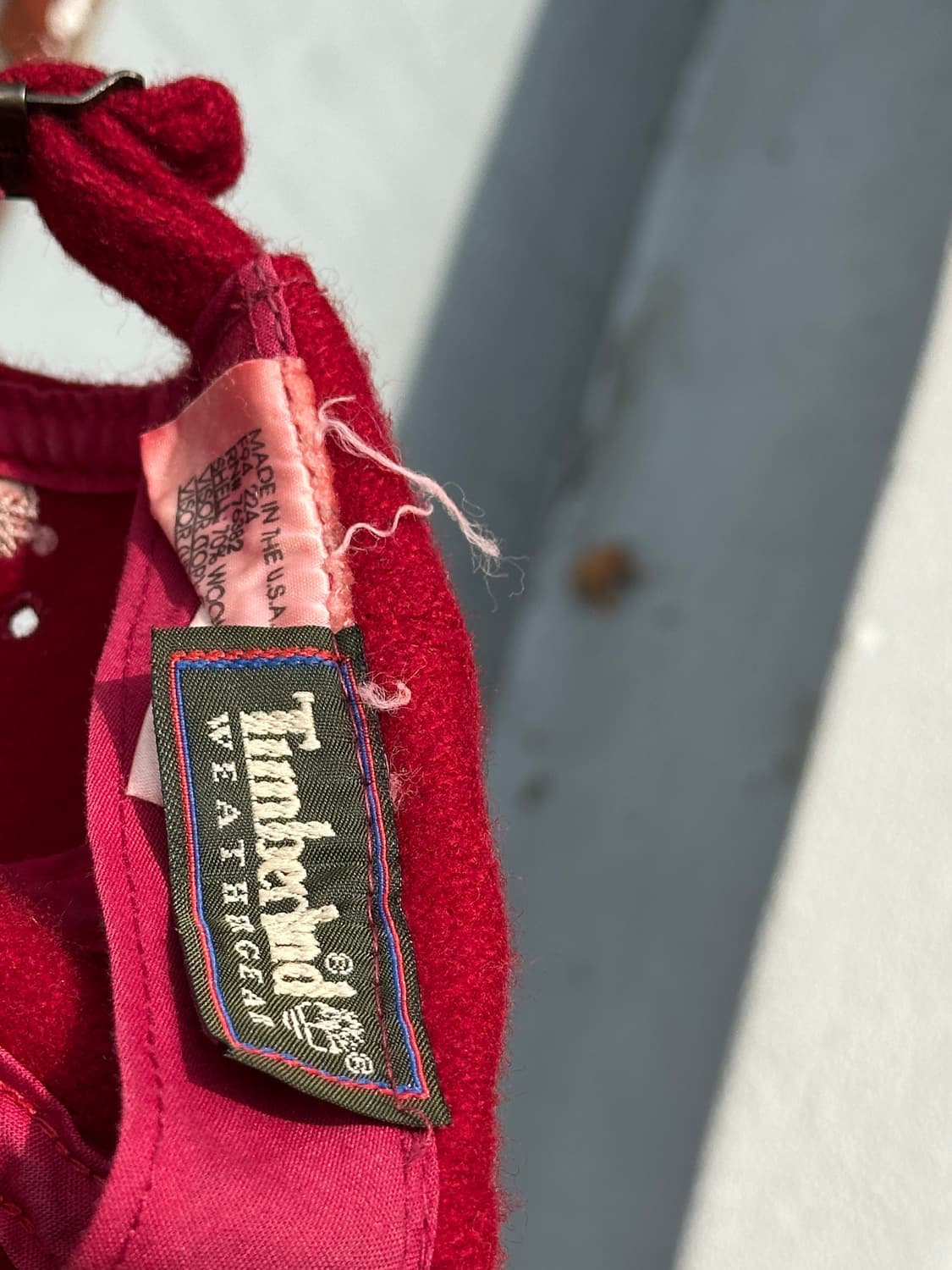 [M] 90s 팀버랜드 로고 배색 볼캡 모자 USA made 상품이미지7