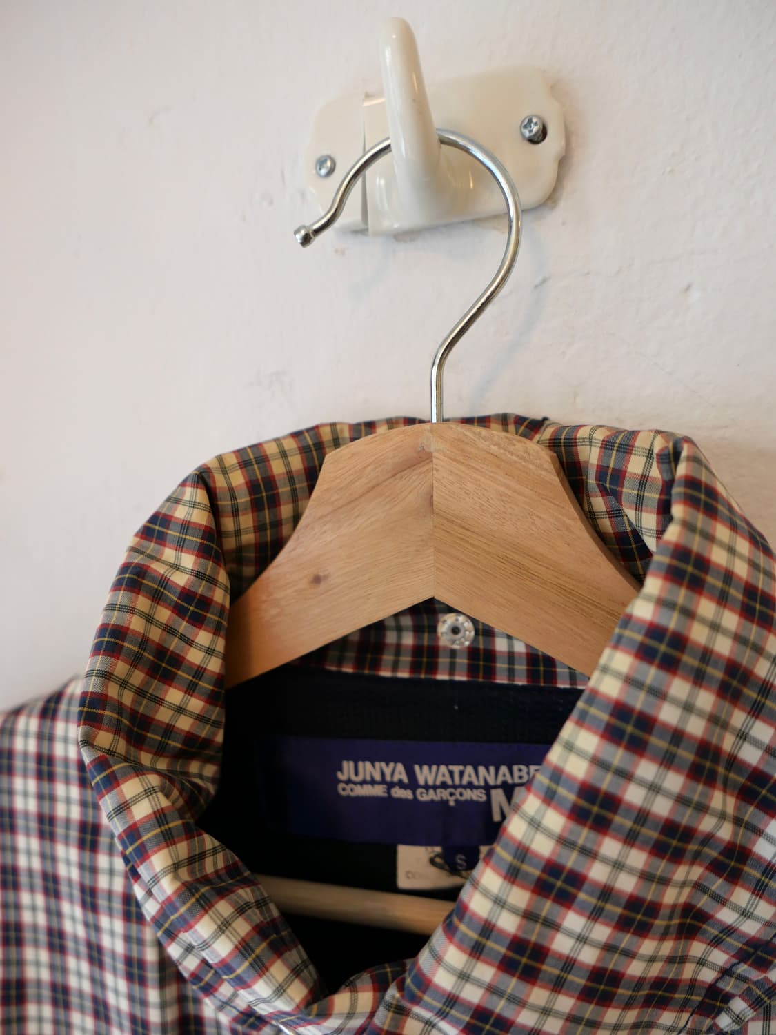 준야 와타나베 체크 셔츠 자켓 상품이미지6