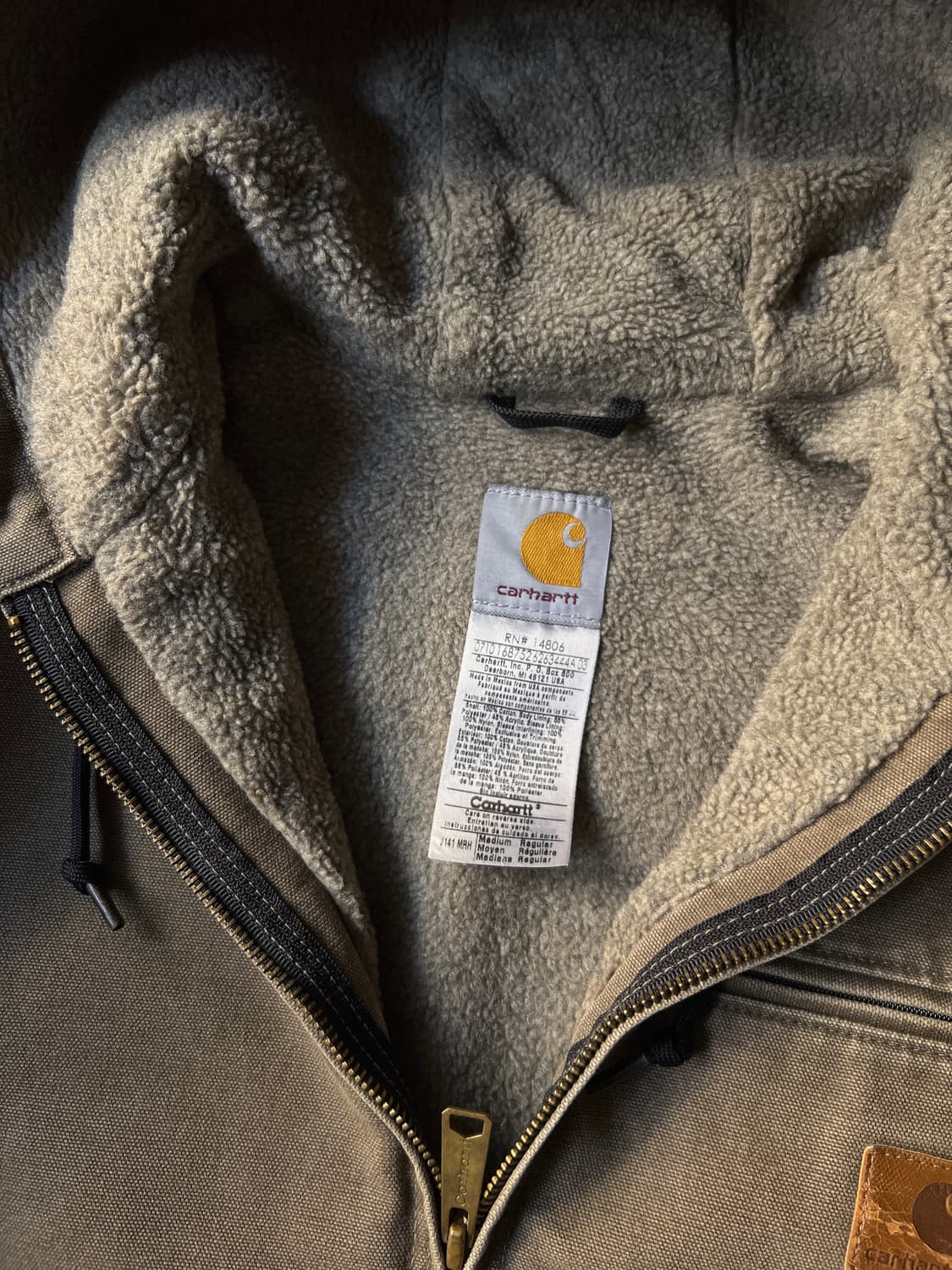 [M]칼하트 USA J141 MRH 빈티지 워싱 시에라 후드 워크 자켓 상품이미지2