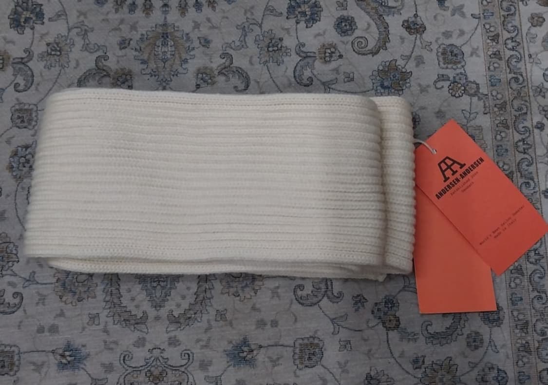 (새상품) 안데르센안데르센 아이보리 스카프 상품이미지4