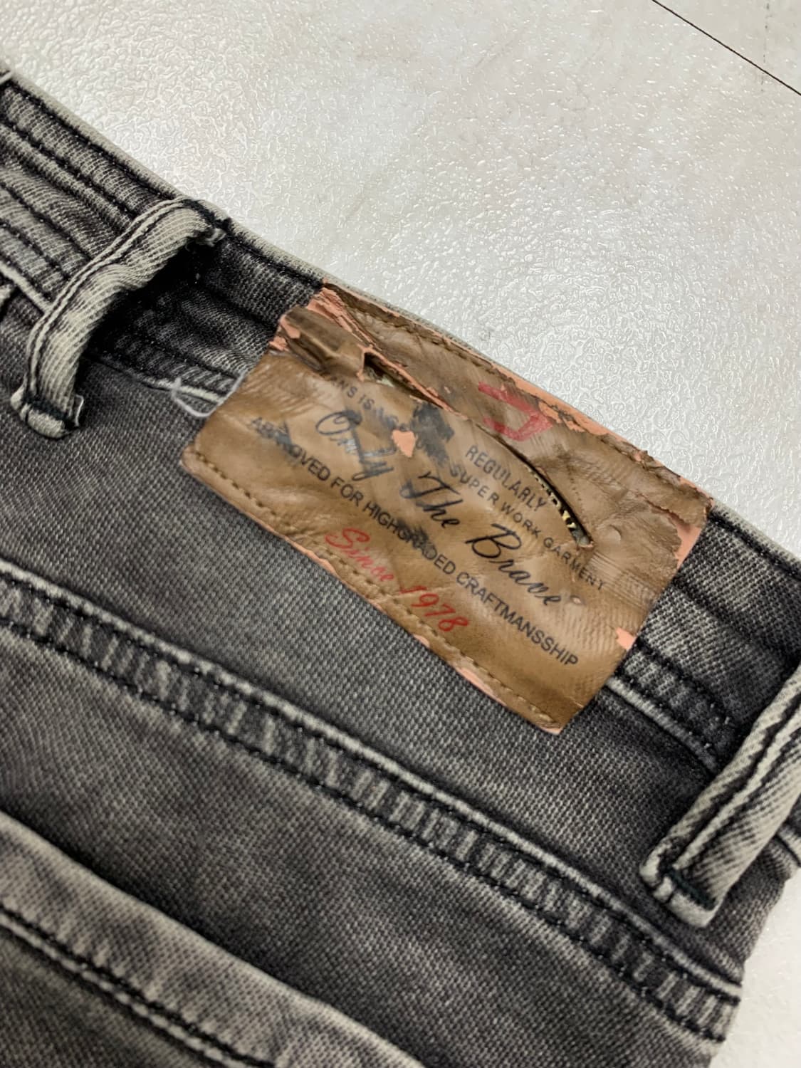 디젤 흑청 데님 팬츠 #526 상품이미지8