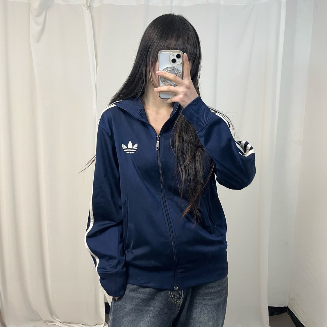 Adidas navy Firebird jersey 상품이미지1