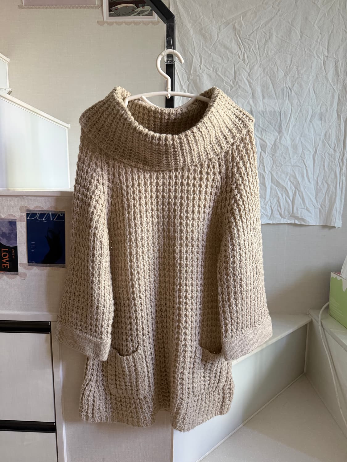 빈티지 포켓 터틀넥 스웨터 상품이미지1