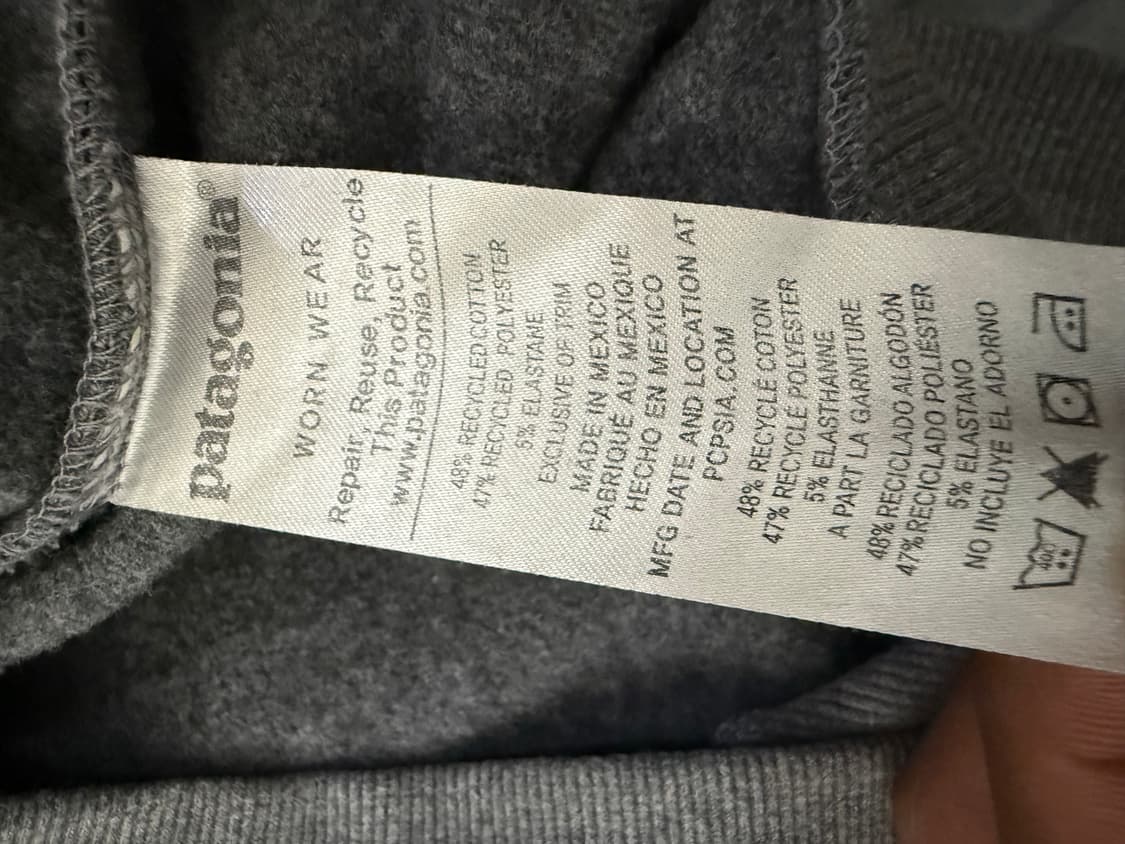 파타고니아 맨투맨 티셔츠 그레이 상품이미지5