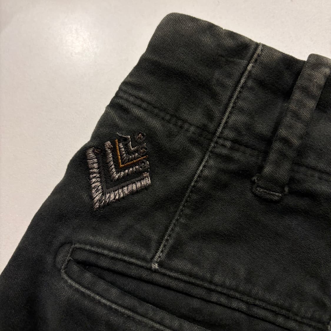 [48] 인코텍스 워시드 그린 코튼 팬츠 D563 상품이미지4