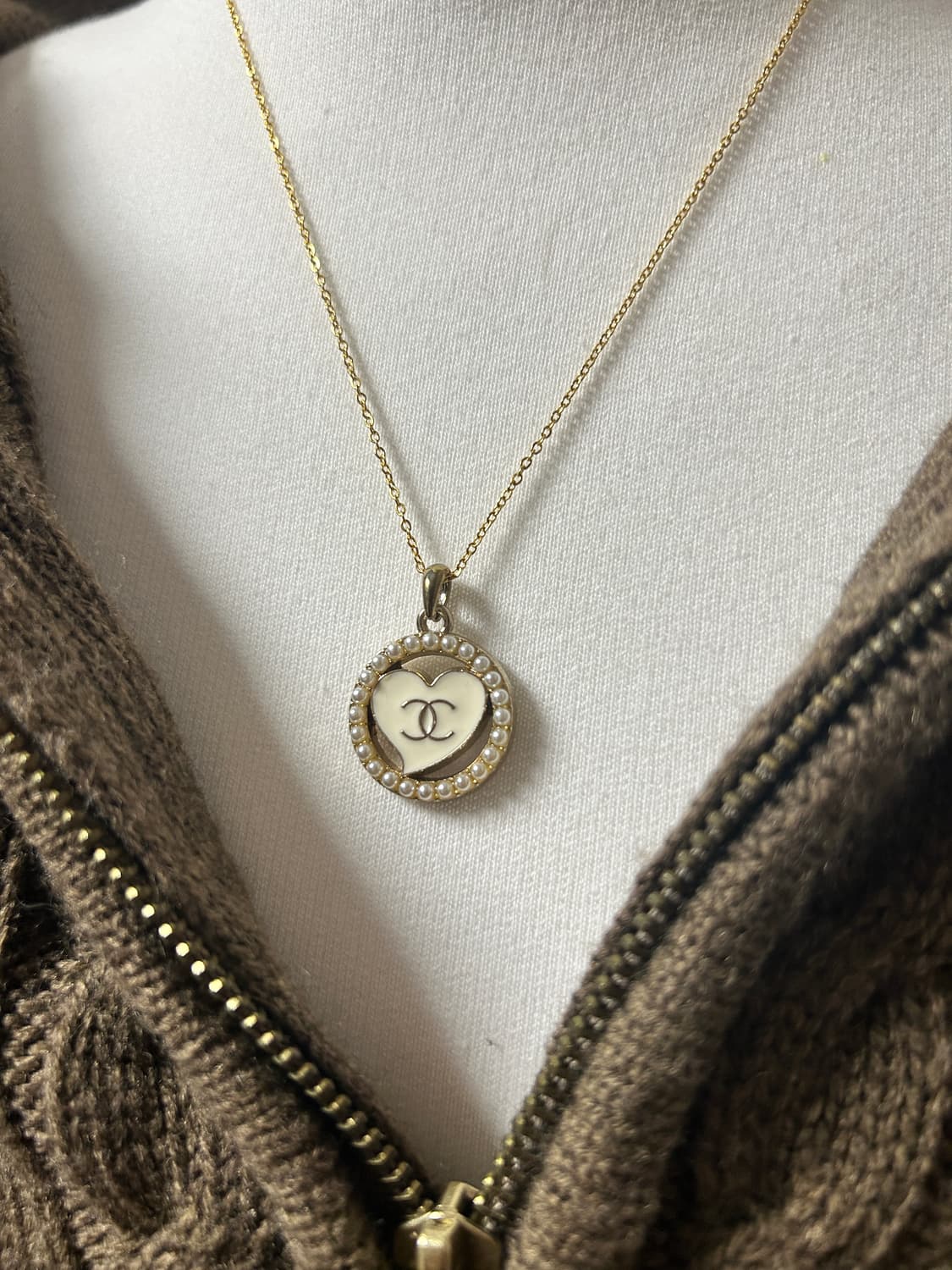 🖤 CHANEL 빈티지 참 커스텀 골드 네크리스 상품이미지1