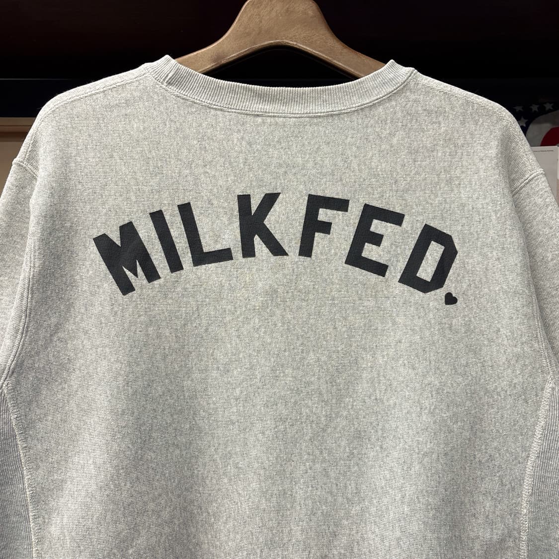 챔피온X밀크페드 리버스위브 로고패치 헤비코튼 스웻셔츠 N1236 상품이미지5