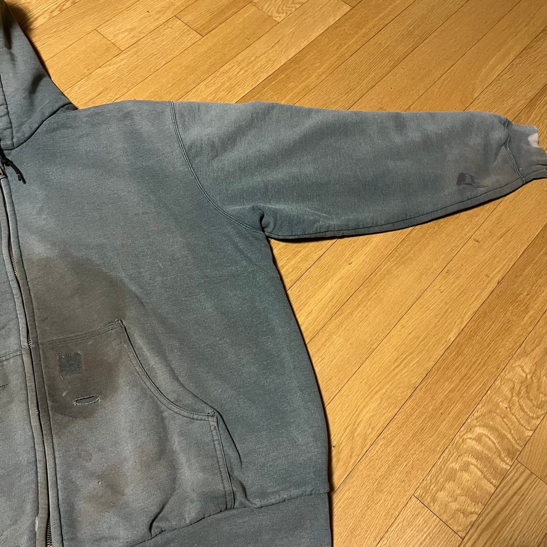 [XXL] 4G 00s 빈티지 칼하트 J149 써멀 후드집업 CHH 상품이미지4