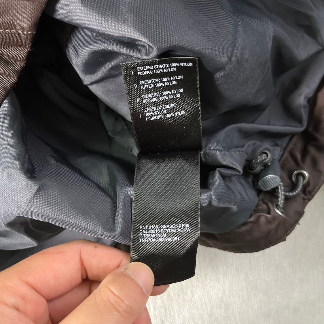 100 노스페이스 브라운 하이벤트 바람막이자켓 상품이미지8