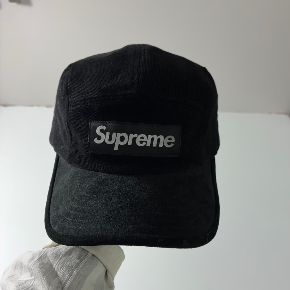 Supreme 슈프림 블랙 코듀로이 캠프캡 상품이미지2