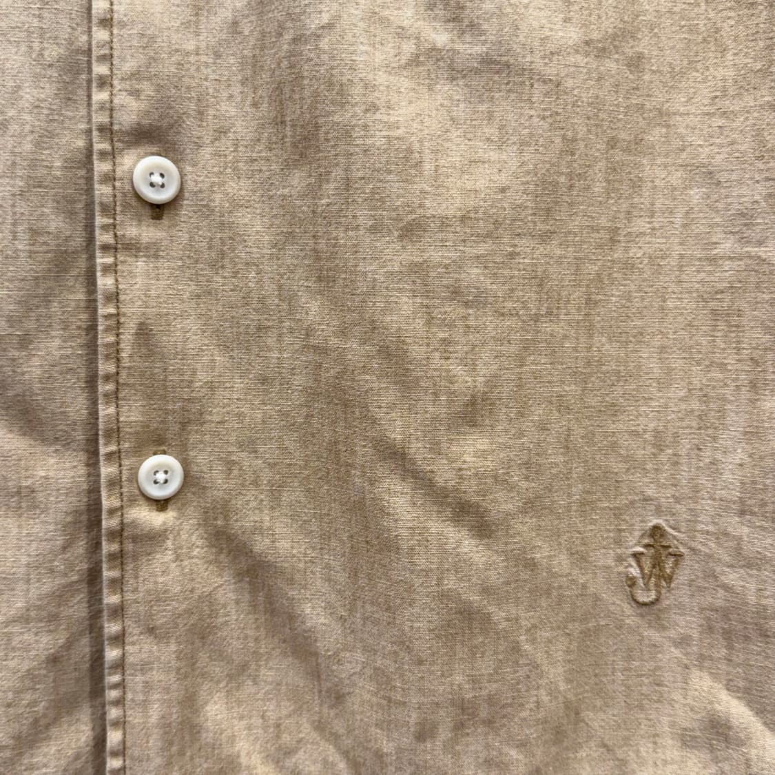 JW앤더슨 유니클로 콜라보 워크 반팔 셔츠 포켓 디테일 레귤러핏 베이지 상품이미지6