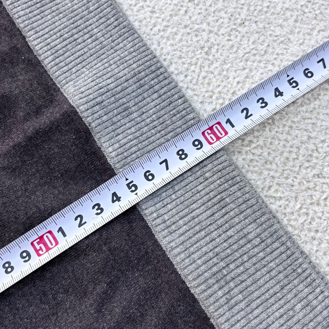 100 JDX 배색 쿼터집 긴팔 니트 0423E 상품이미지6