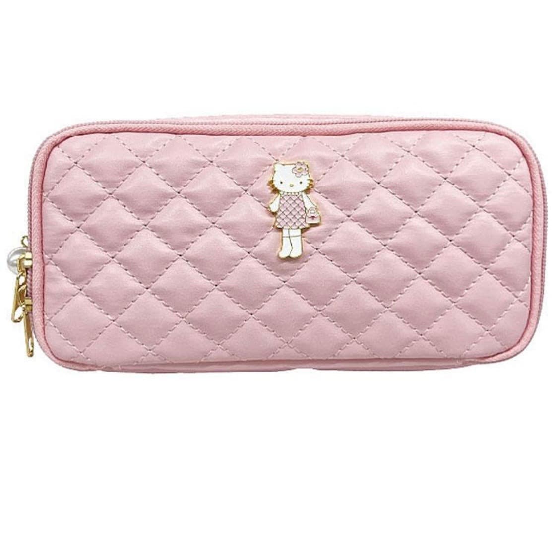 헬로키티 스타일업 퀼팅 퀼트 파우치 핑크 상품이미지1