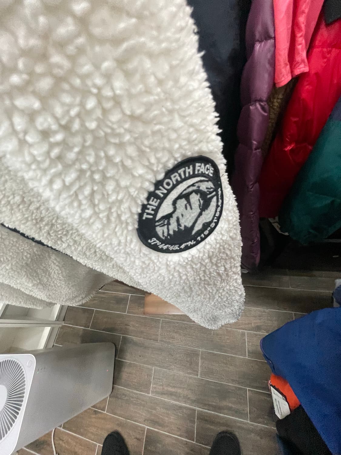 노스페이스 아이보리 뽀글이 플리스 자켓2xl 상품이미지2