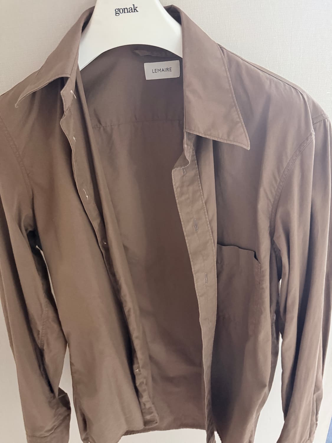 르메르 20AW 브라운 셔츠 46 상품이미지8