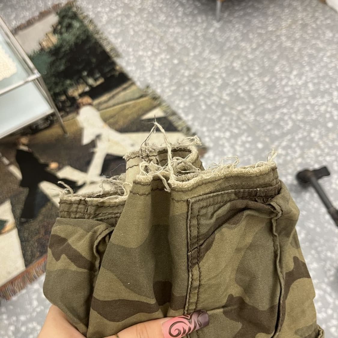 후아유 빈티지 스트릿 밀리터리 카모 카고 미니스커트 M C12042 상품이미지7