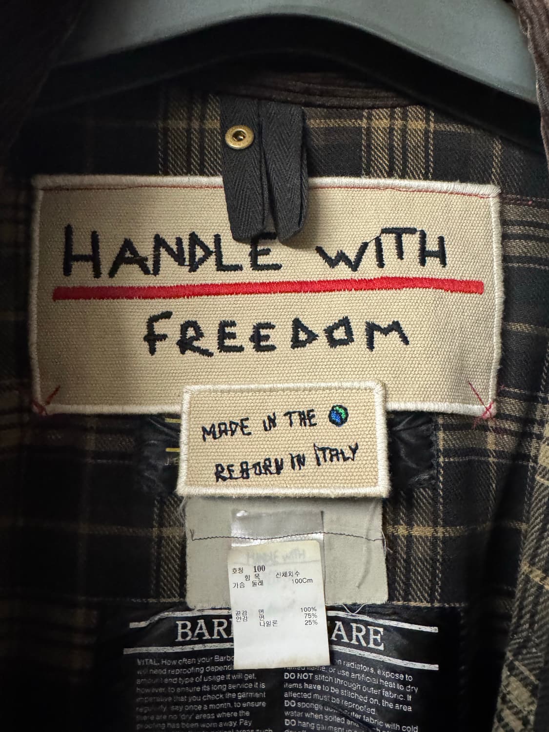 바버 X 핸들오브프리덤 왁스자켓 상품이미지6