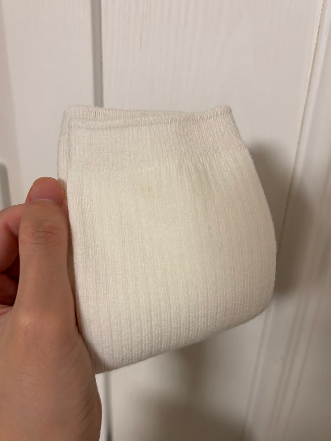 COSMOSS 코스모스 흰색 양말 SLIM COTTON SOCKS 상품이미지4